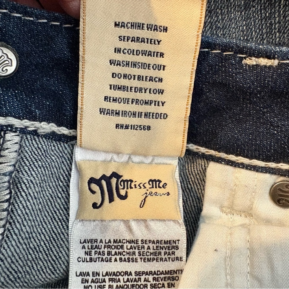 Miss Me Women's Dark Blue Skinny Jeans - Picture 11 of 15